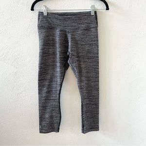 NoBull Black Melange Crop Leggings